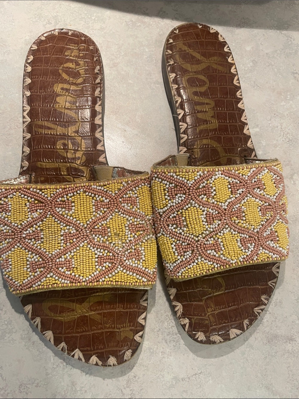 Sam Edelman Gunner Beaded Slide Sandals